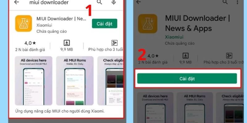 Bắt đầu bằng cách cài đặt MIUI Downloader