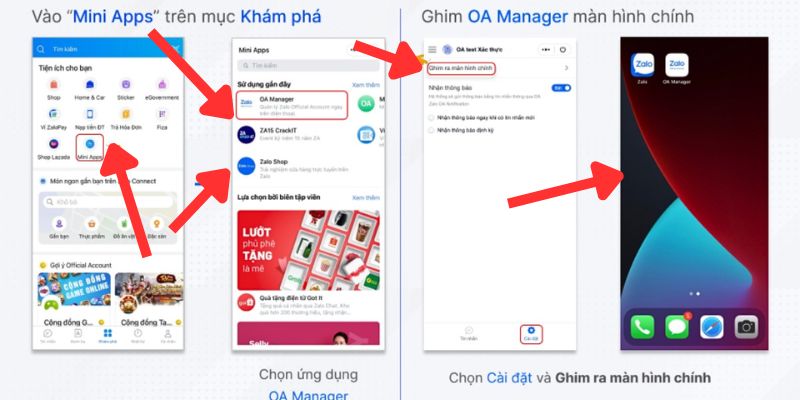 Thoải mái đăng nhập Zalo OA trên smartphone vài lần